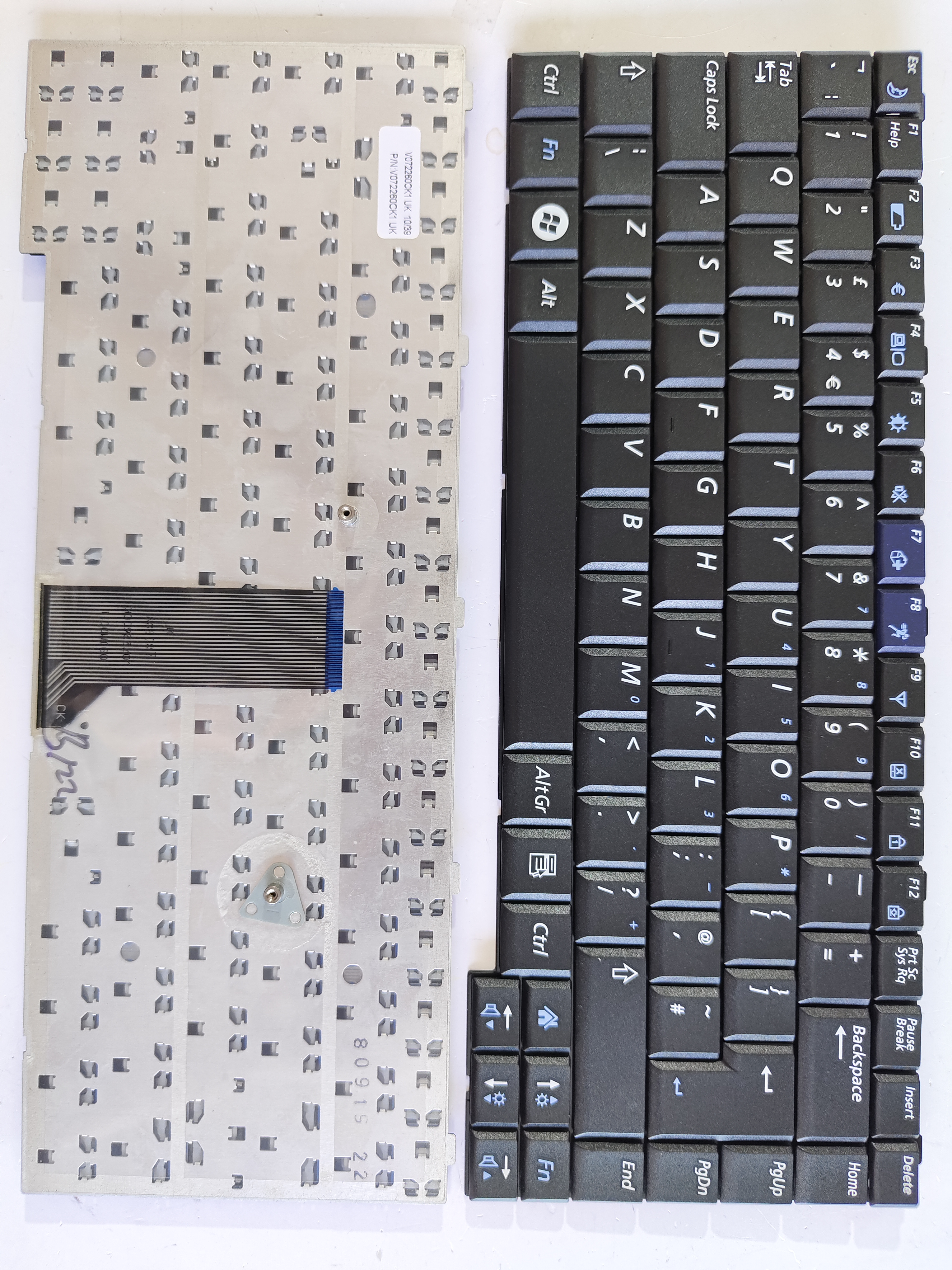 Picture of New Replacement Laptop Keyboard For SAMSUNG Q310 BLACK (OEM) UI Layout